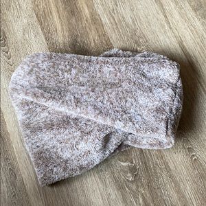faux fur circle scarf
